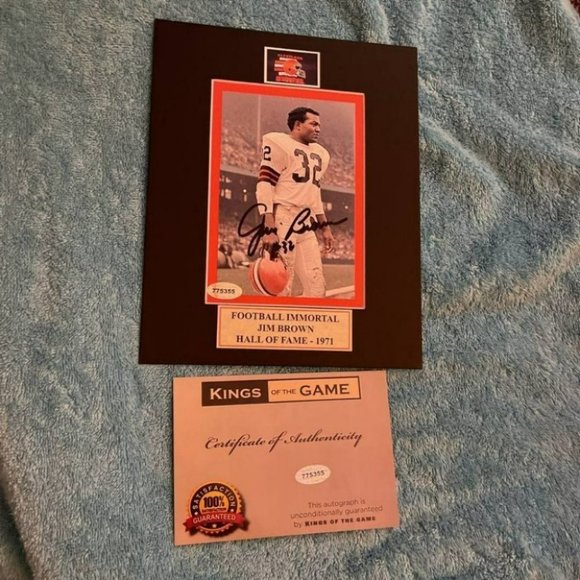 Jim  Brown signed picture photograph autographed photo - Picture 1 of 1
